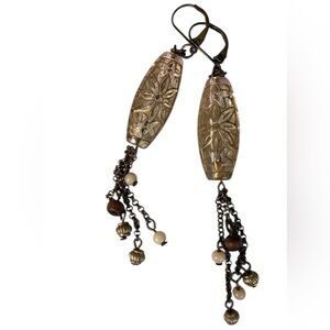 Elegant Floral Drop Earrings